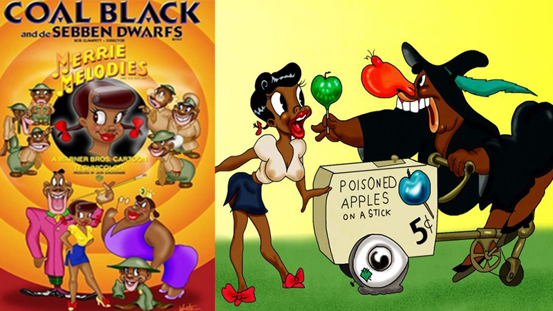 Coal Black e de Sebben Dwarfs episódios de desenhos censurados