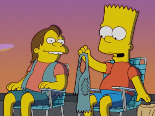 os simpson bart e nelson