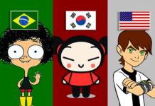 A nacionalidade dos personagens dos desenhos nacionalidade dos personagens dos desenhos